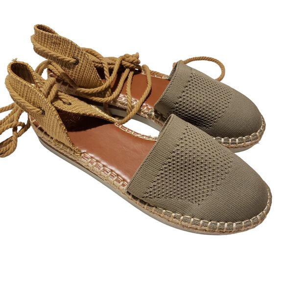 Crown Vintage Bonire Espadrille Women's Sandals | Size 8M | Green - Picture 2 of 9